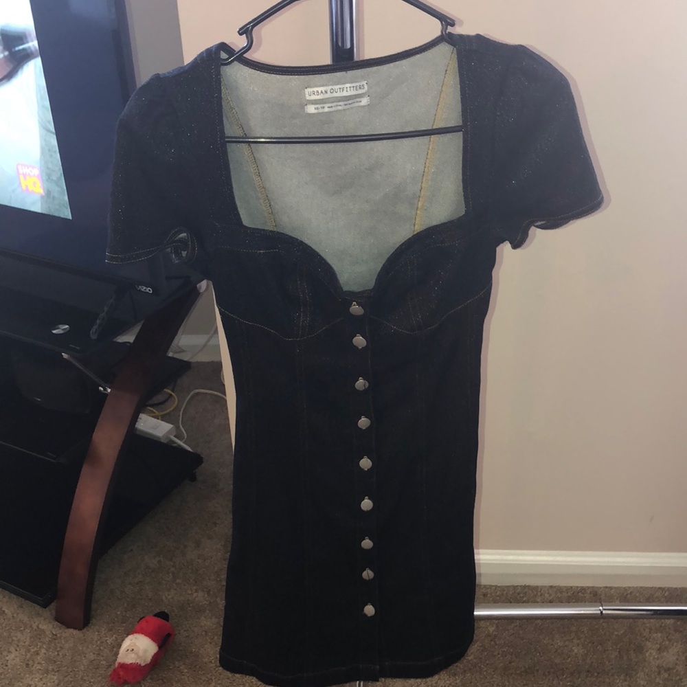 Urban outfitters sparkly corset top dress